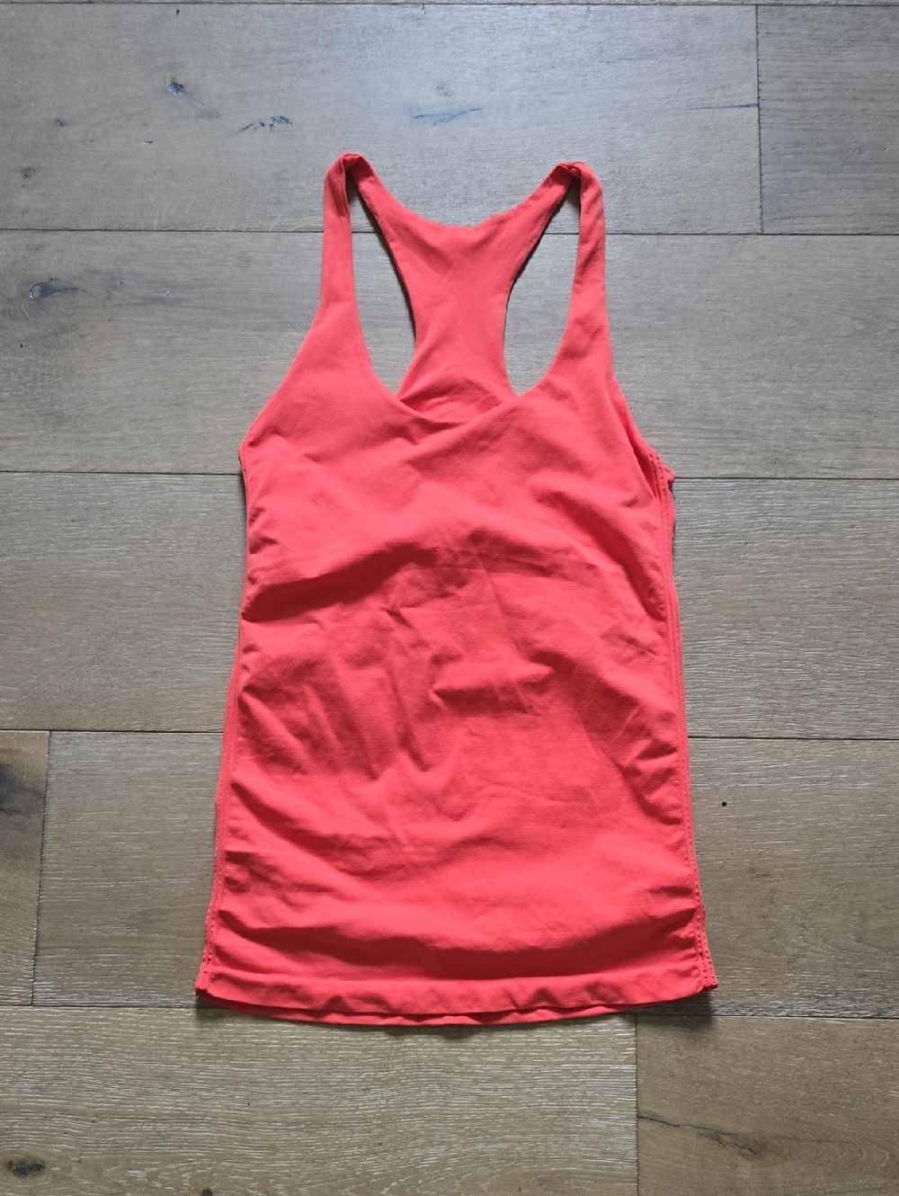 Arden B Orange Fitted Racerback Top  M/L